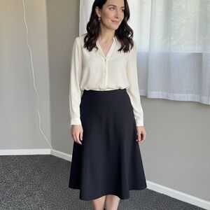 CAbi Black A-Line Skirt Style #735